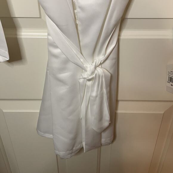 NATORI Deco Lace Robe Ivory M NWT - Picture 8 of 9